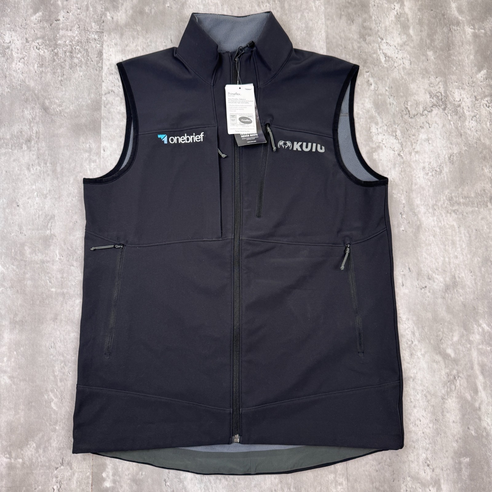 KUIU Guide PRO Vest Men’s Medium Black Hunting Camo Valo Primeflex DWR NWT
