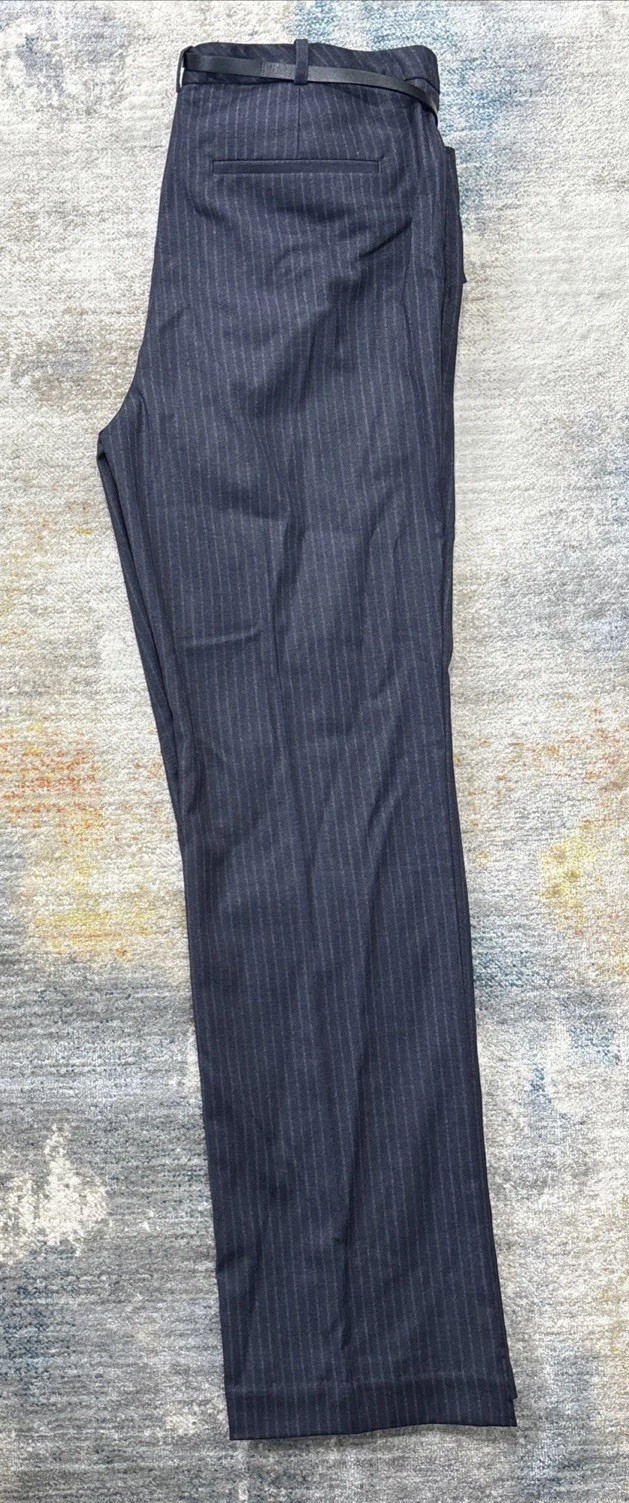 Worthington Women’s Size 12 Modern Fit Gray Pinstripe Dress Pants NWT Belt