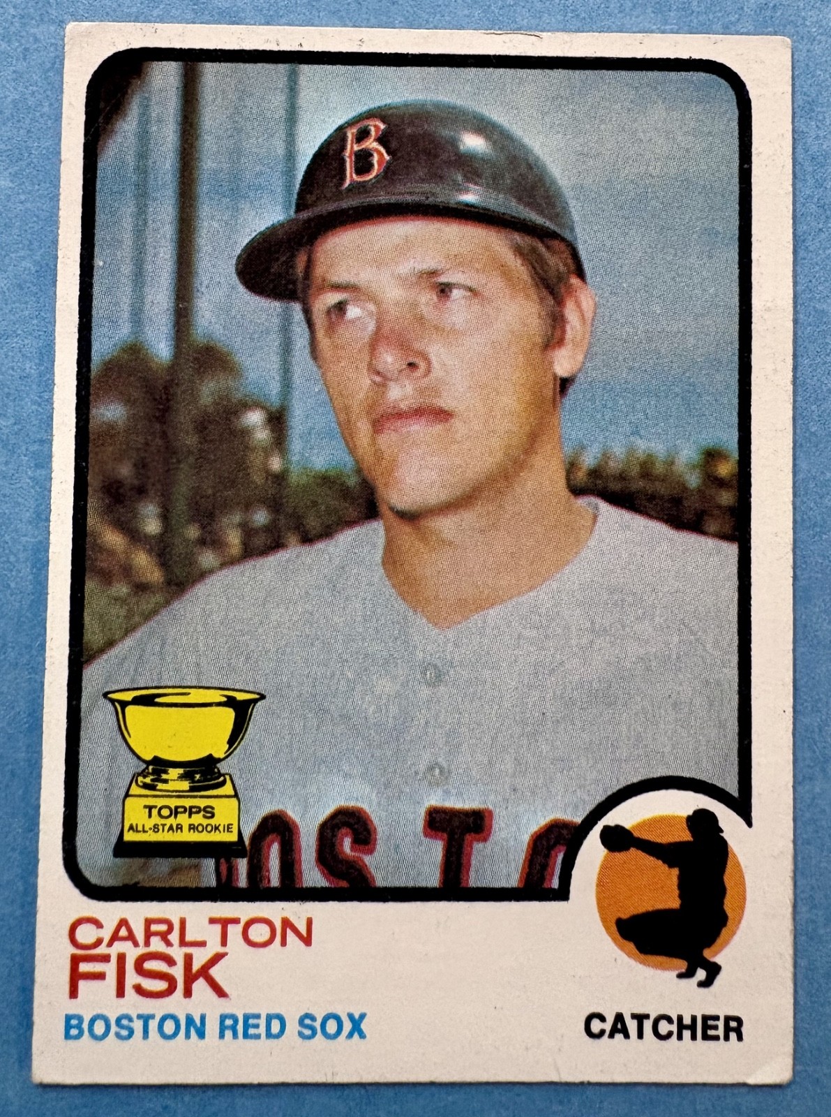 1973 Topps #193 Carlton Fisk All-Star Rookie Cup Boston Red Sox HOF VG-EX