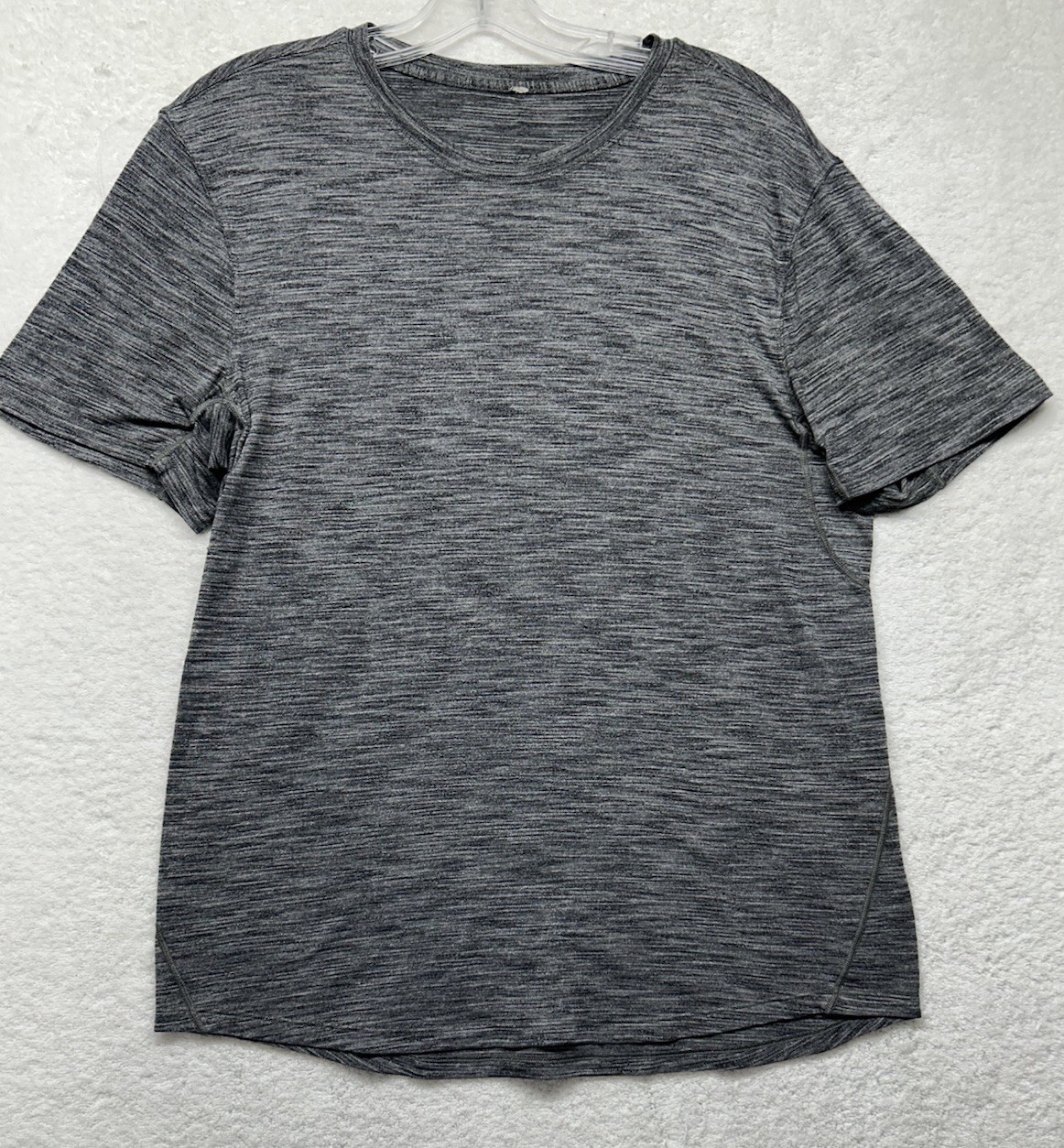 Lululemon Mens Size S Gray Short Sleeve Pulse Slub T Shirt (J5)