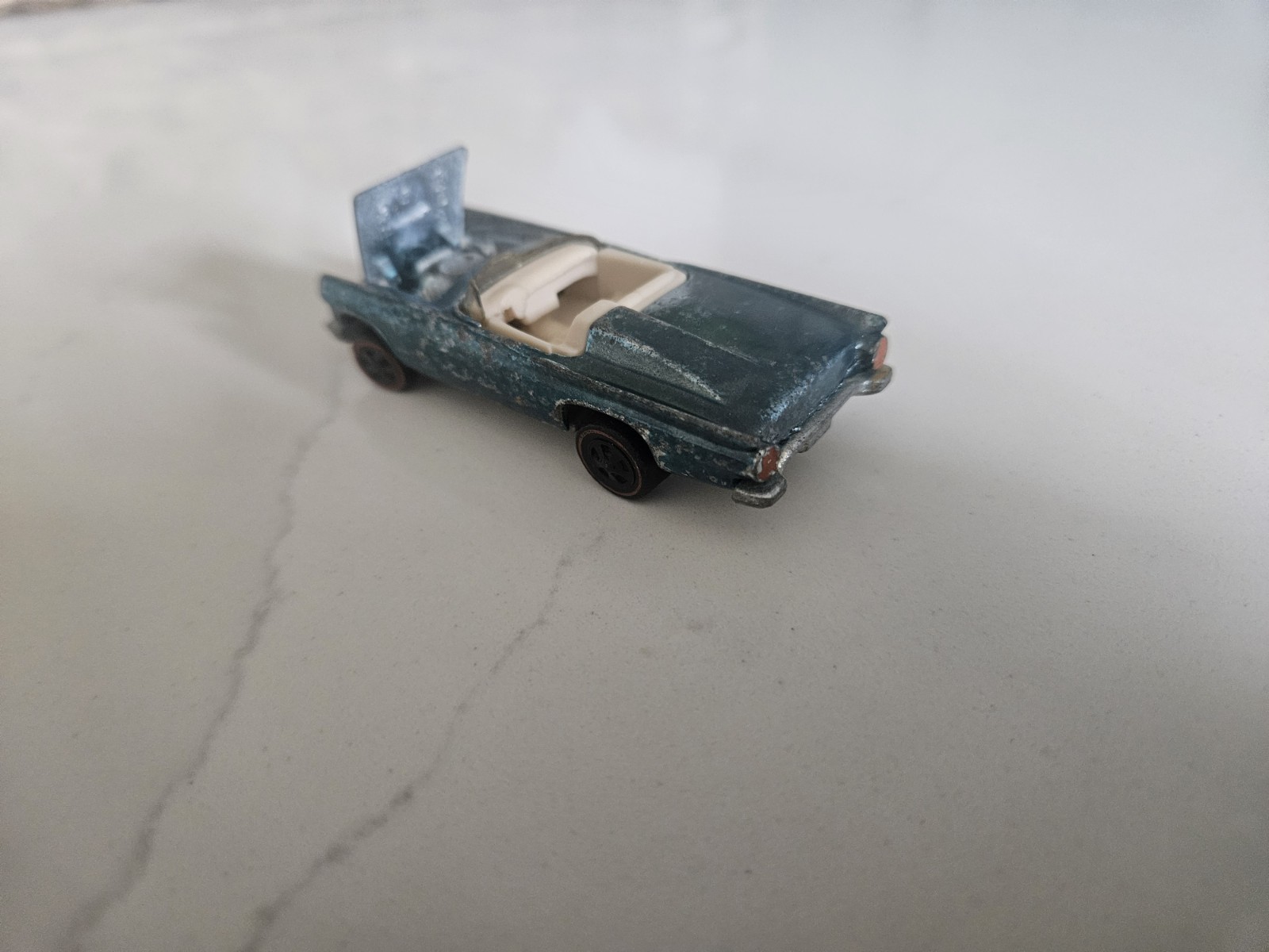 Vintage Hot Wheels Redline Classic ‘57 T-Bird Light “Ice” Blue - Fair Condition