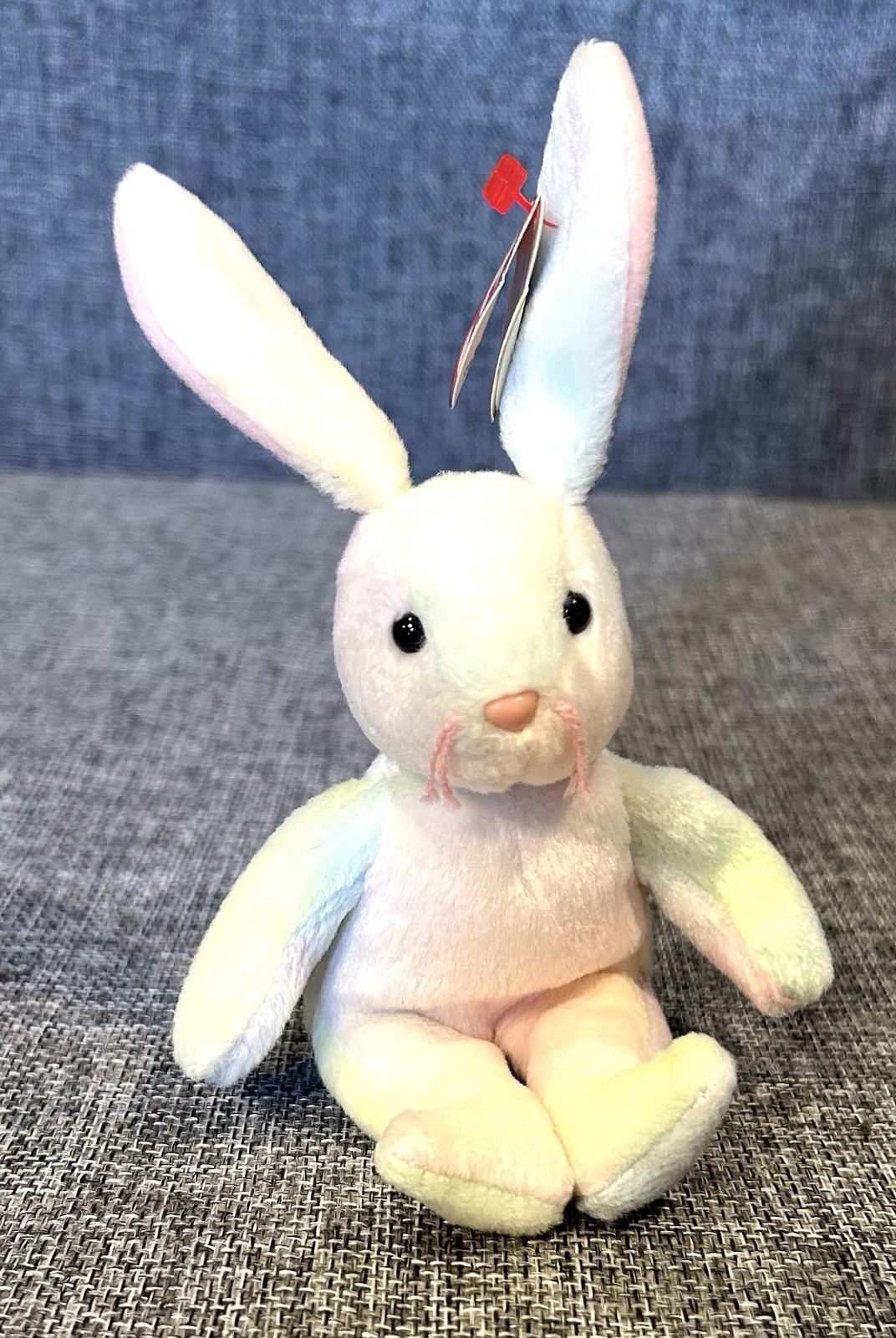 Ty Beanie Babies Basket Beanies HIPPIE Bunny Rabbit - Ty Beanie Babies Basket Beanies HIPPIE Bunny Rabbit -