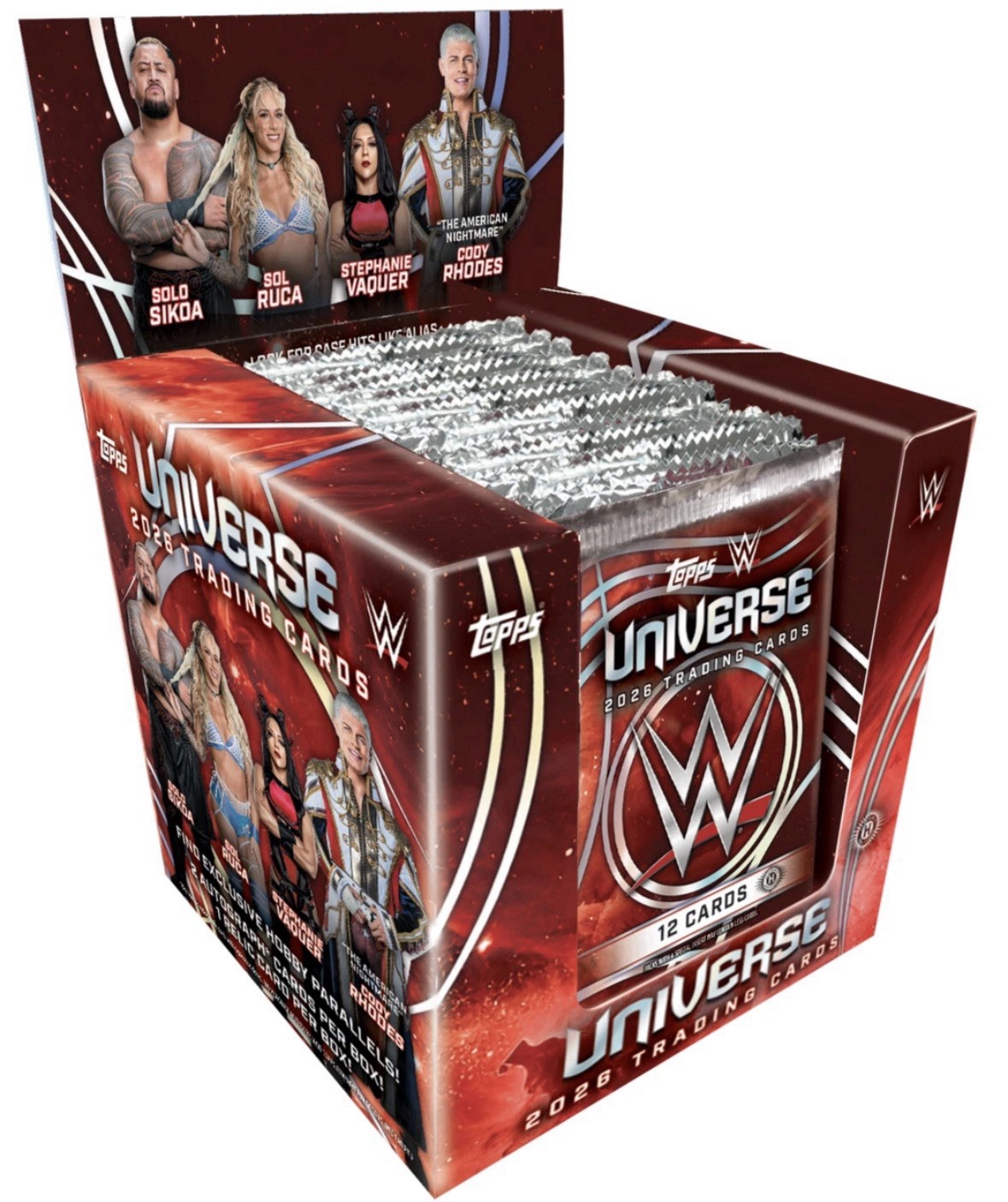 2026 TOPPS UNIVERSE WWE Wrestling HOBBY BOX (2 AUTOs/1 RELIC) Brand New QTY 2026 TOPPS UNIVERSE WWE Wrestling HOBBY BOX (2 AUTOs/1 RELIC) Brand New QTY