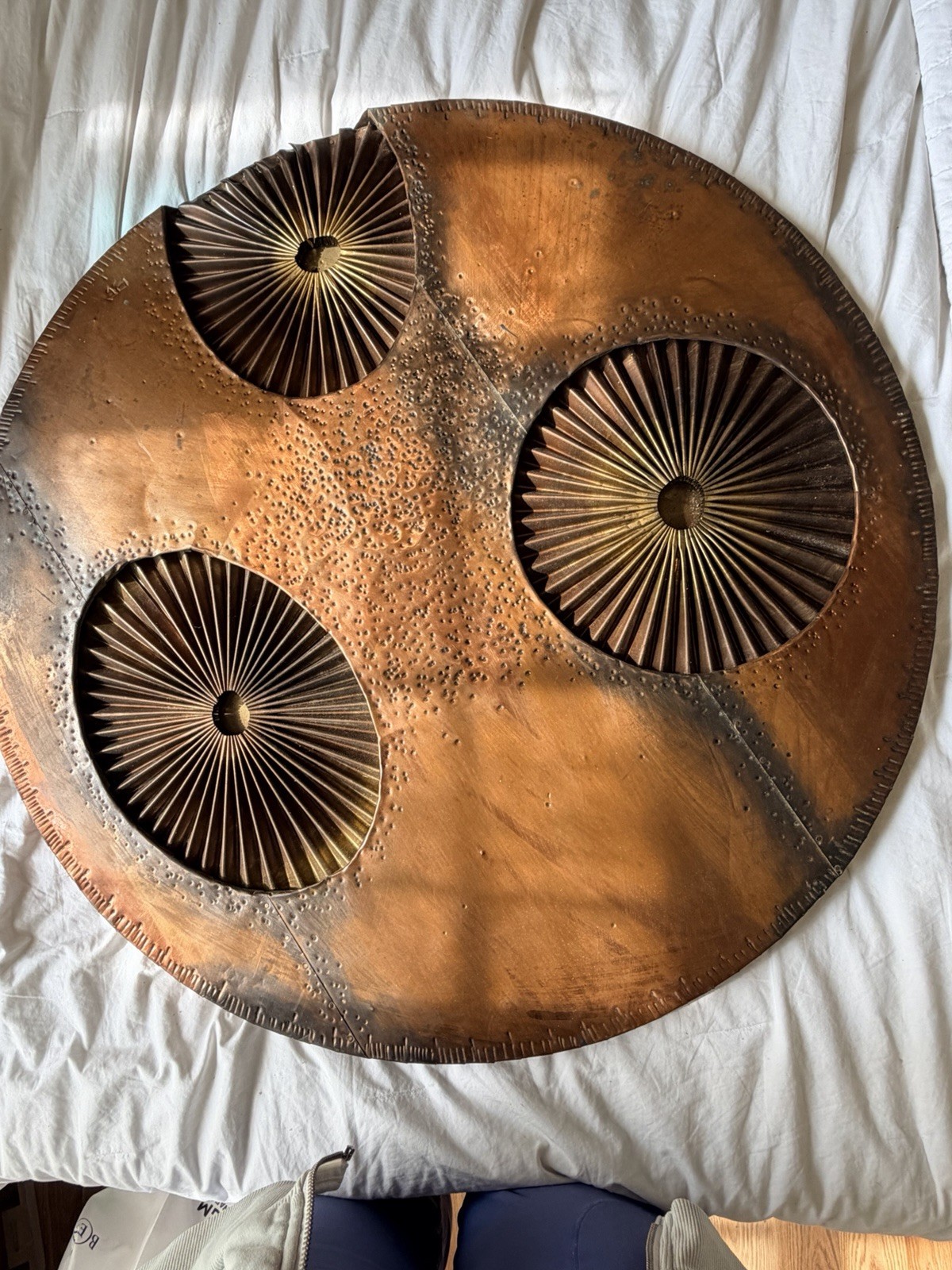 Signed Don Freedman Copper Wall Sculpture 28” Brutalist Mid Century Modern Art