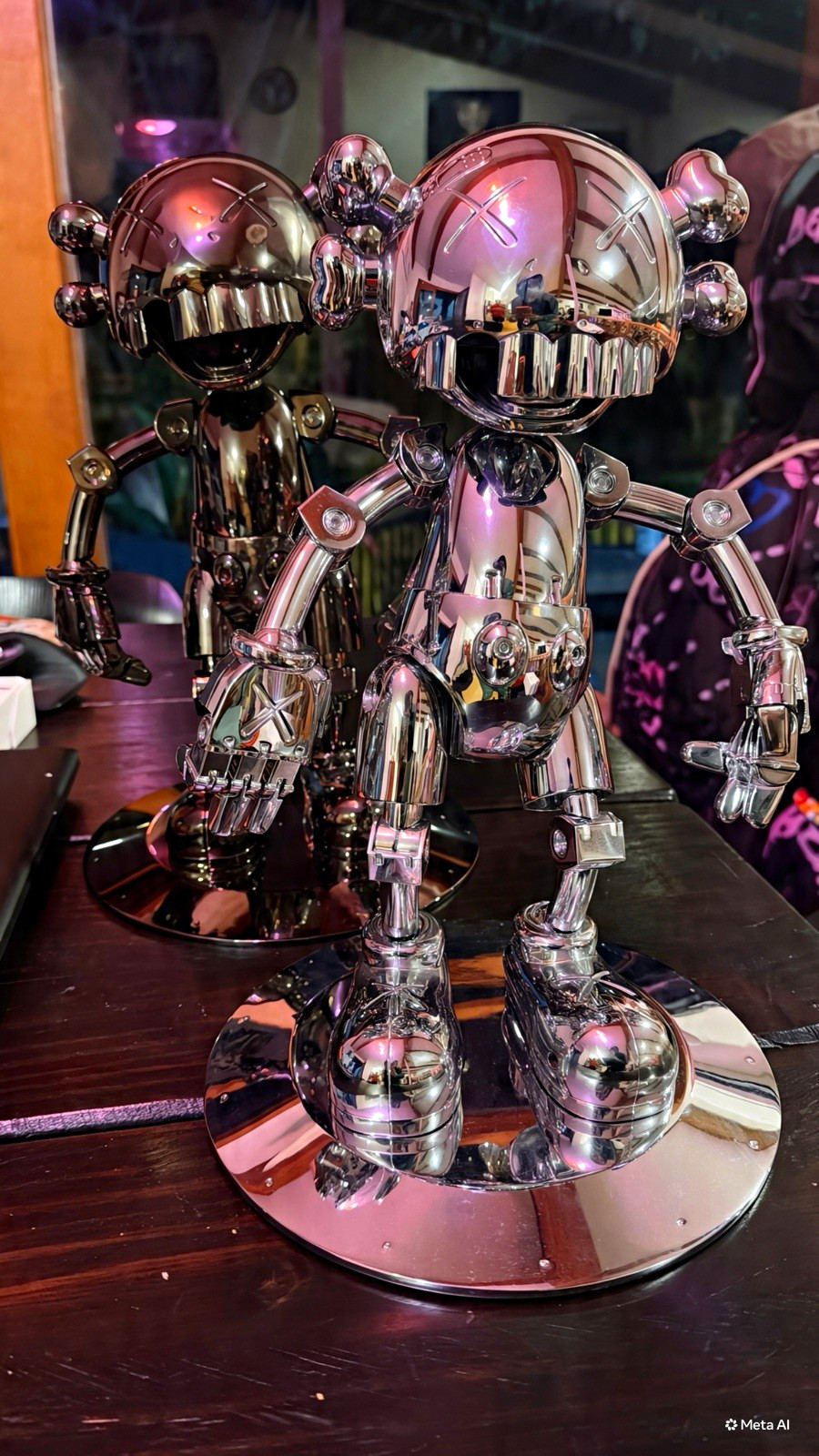KAWS x Hajime Sorayama SET of dark and silver authentic KAWS x Hajime Sorayama SET of dark and silver authentic