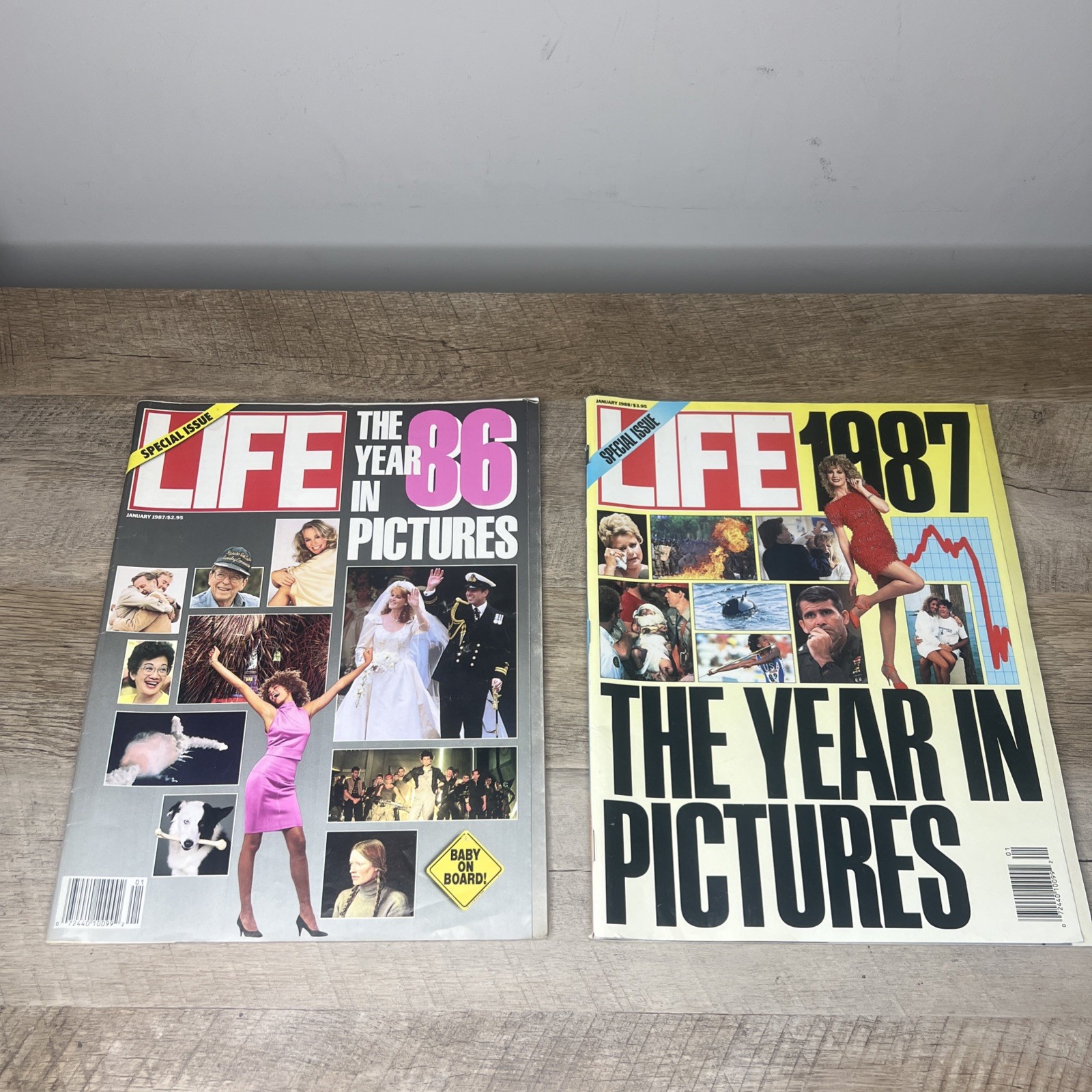 Vintage Life Magazine 1986 & 1987 Year In Pictures Special Issue Photos News