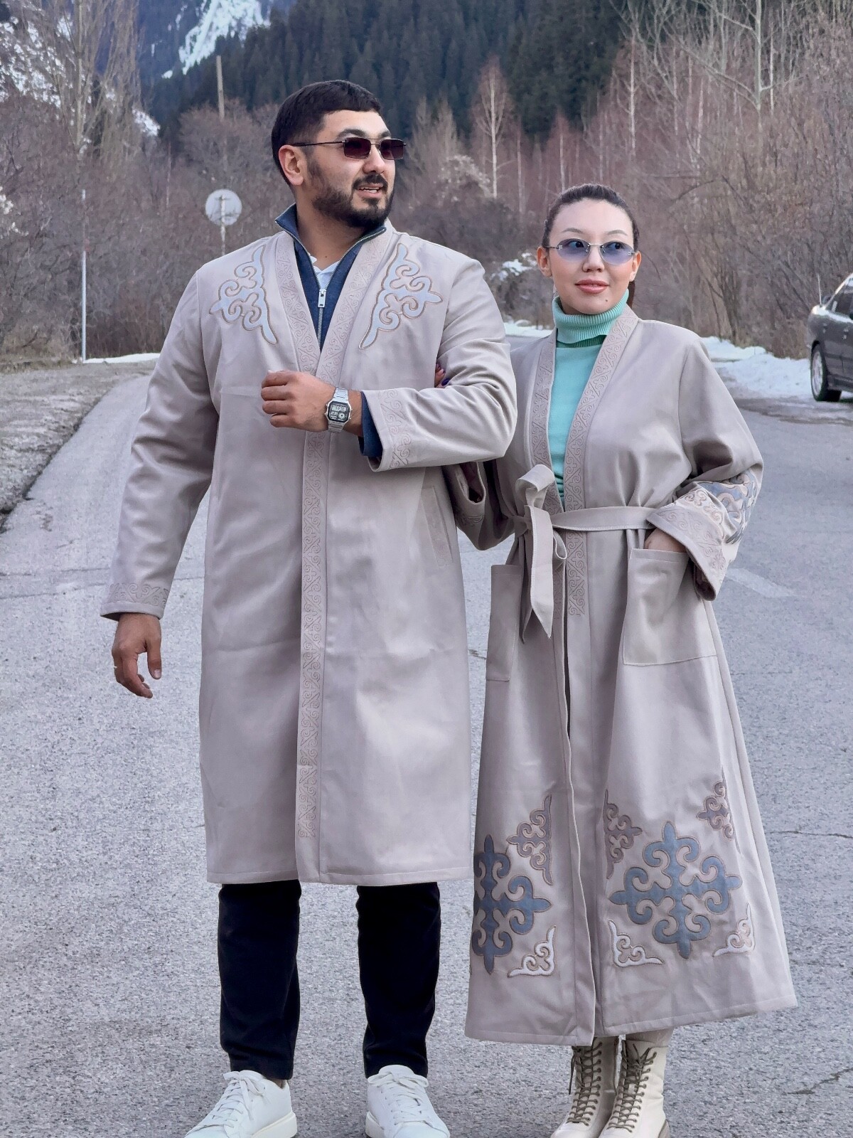 Chapan Shapan Jacket luxury Cape Kazakh Kyrgyz Oversized For women Chapan Shapan Jacket luxury Cape Kazakh Kyrgyz Oversized For women