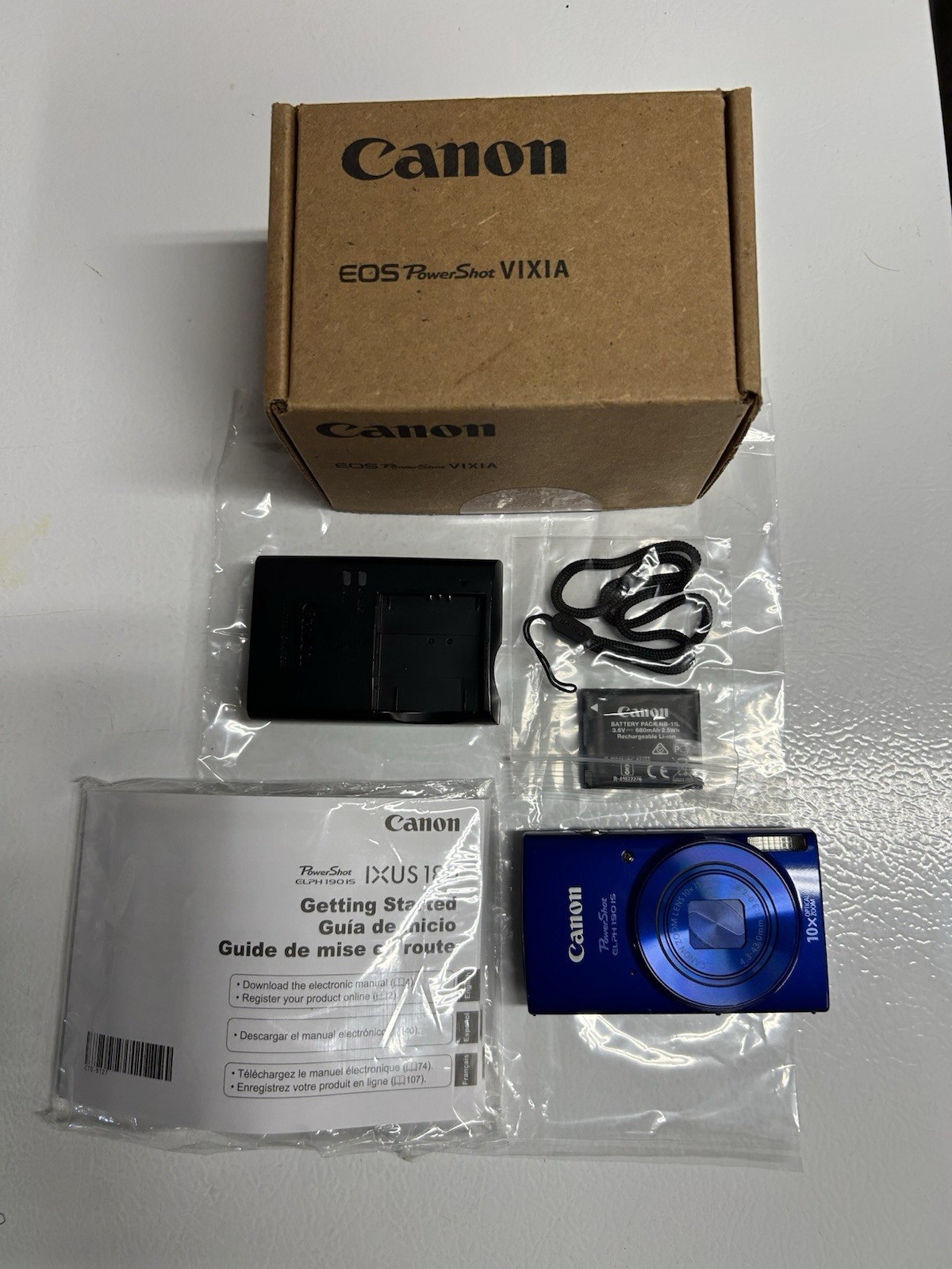 Canon PowerShot ELPH 190 Is Camera Blue Open But Brand New Never Used Canon PowerShot ELPH 190 Is Camera Blue Open But Brand New Never Used