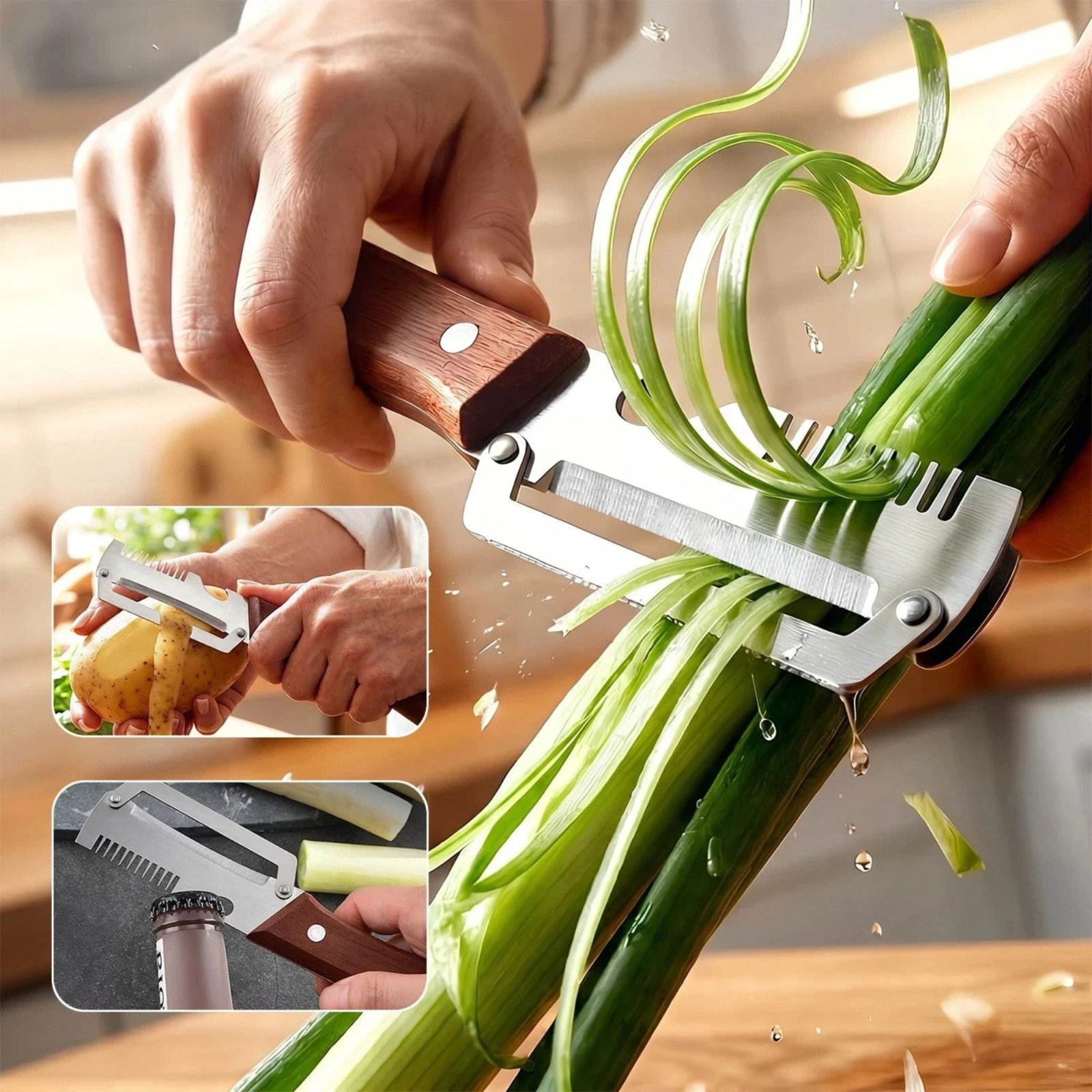NEW 2 in 1 Multi-Functional Vegetable Peeler for Kitchen Stainless Steel Peeler NEW 2 in 1 Multi-Functional Vegetable Peeler for Kitchen Stainless Steel Peeler