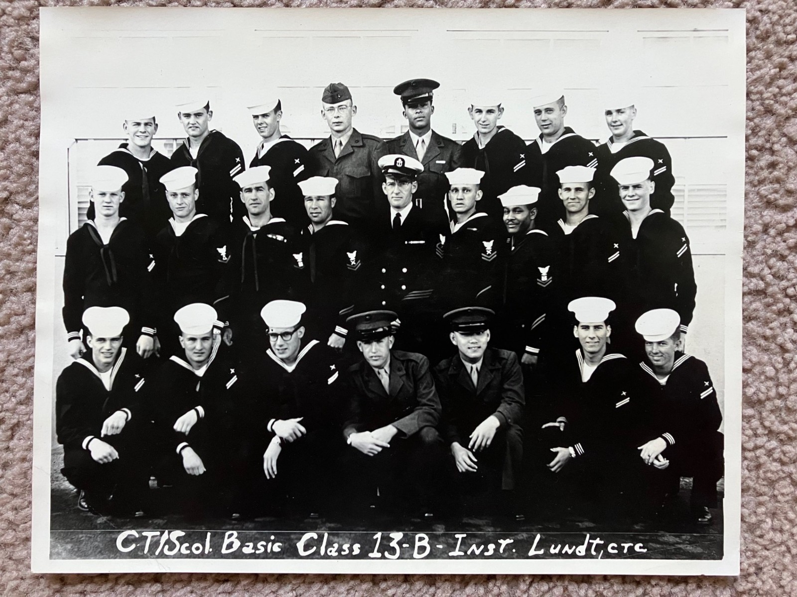 Vtg US Navy CT Basic Class 13-B Lundt CTC Training Original Photo Id's 8 x 10 Vtg US Navy CT Basic Class 13-B Lundt CTC Training Original Photo Id's 8 x 10