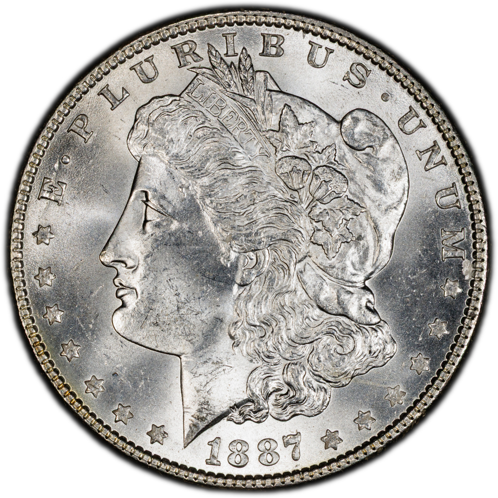1887-P PCGS MS64 Morgan Dollar | Dazzling Blast White Surfaces | Superb Luster 1887-P PCGS MS64 Morgan Dollar | Dazzling Blast White Surfaces | Superb Luster