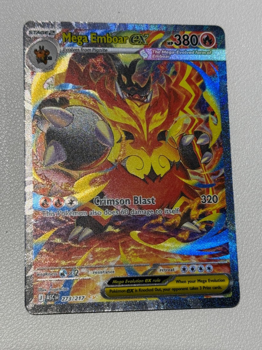 Mega Emboar ex  SIR- 273/217 - Ascended Heroes (ASC)