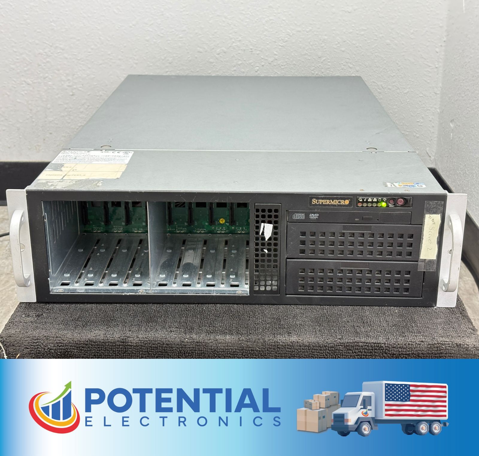 Pre Owned | SuperMicro CSE-835 Barebone Network Server - w/ 2x Intel E5-2690