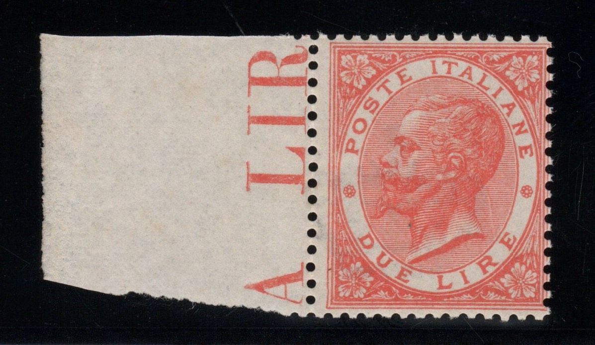 Kingdom 1863 London 2 Lire M.N.H. Cert. Diena BDF