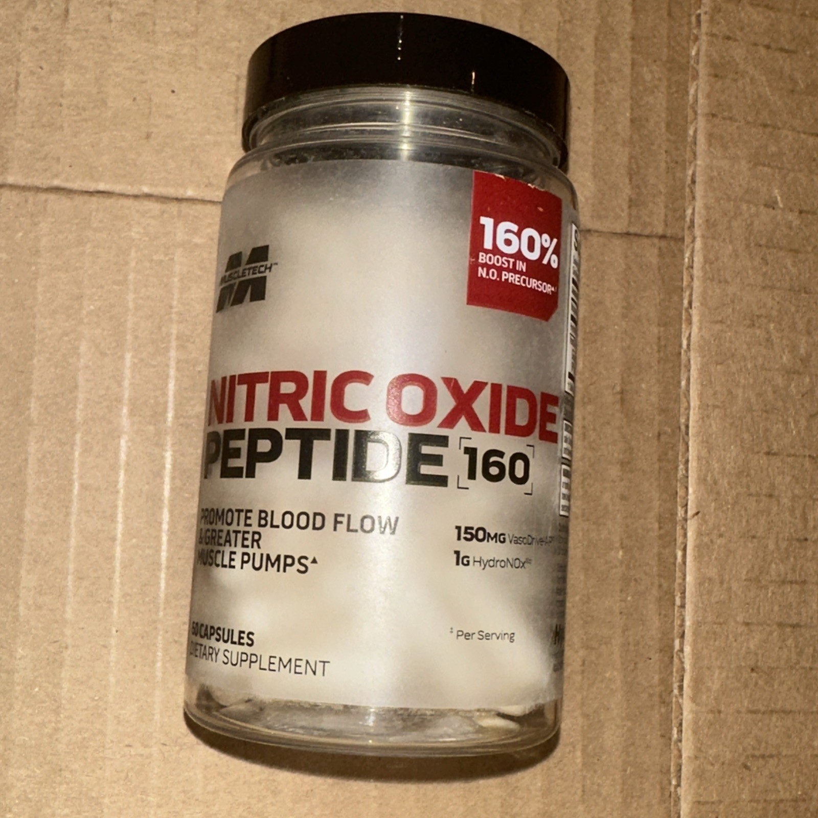 MuscleTech Nitric Oxide Peptide 160 - advanced Formula Supports Nitric Oxide P MuscleTech Nitric Oxide Peptide 160 - advanced Formula Supports Nitric Oxide P