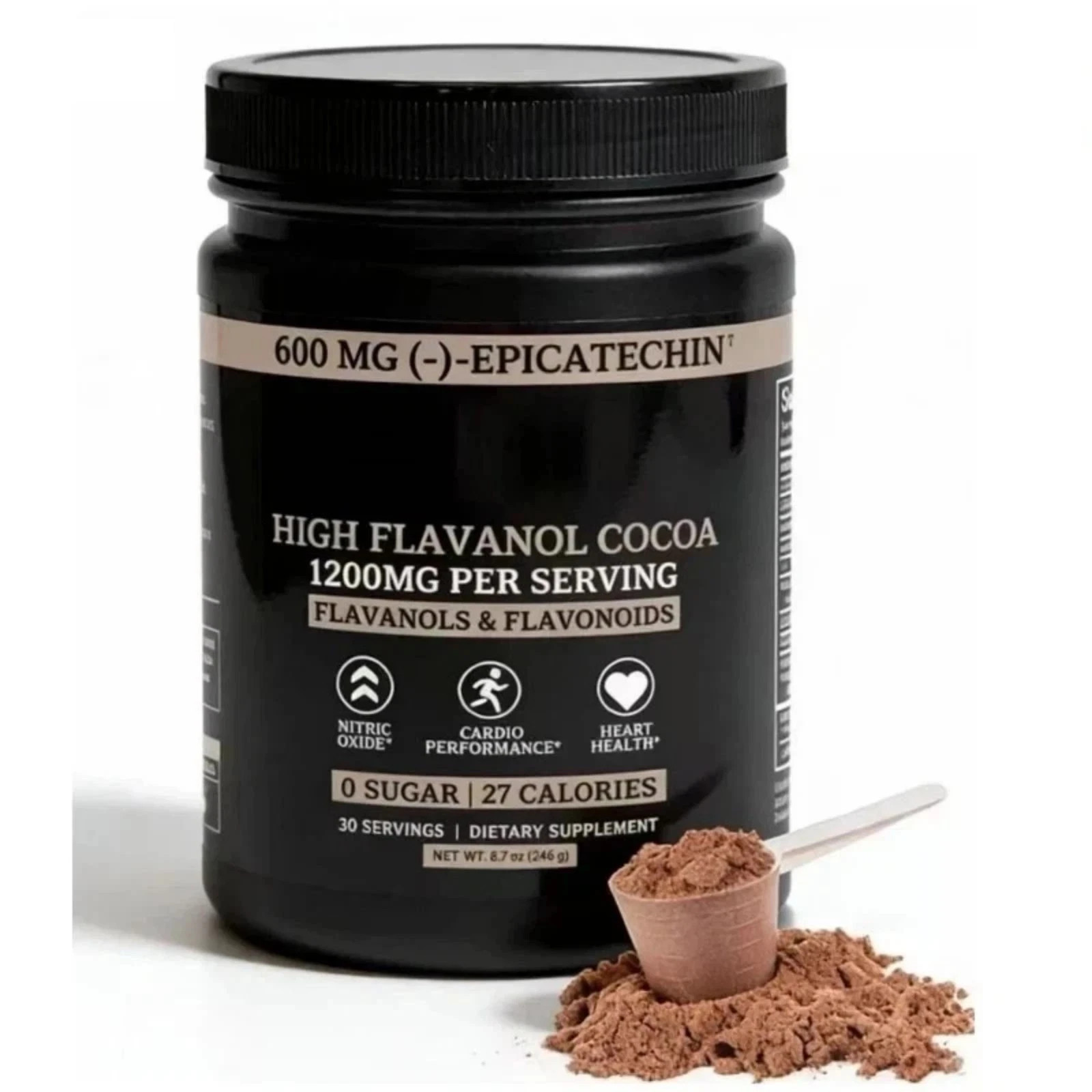 Black Forest Cocoa Powder High Flavanol 1200mg Supplement