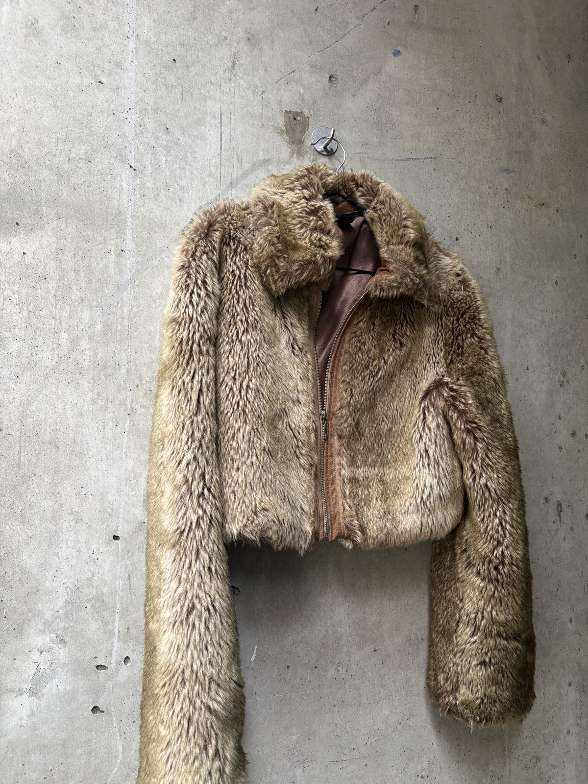 Wet Seal Faux Fur Trimmed Jacket Wet Seal Faux Fur Trimmed Jacket