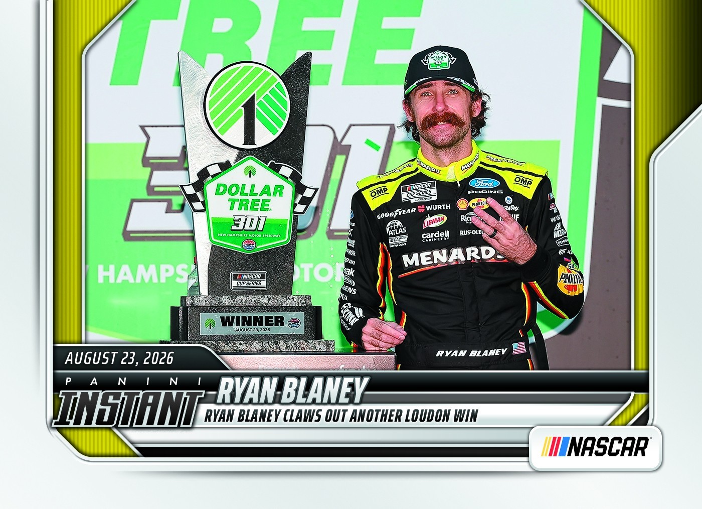 2026 Panini Instant NASCAR #75 Ryan Blaney Team Penske PRESALE