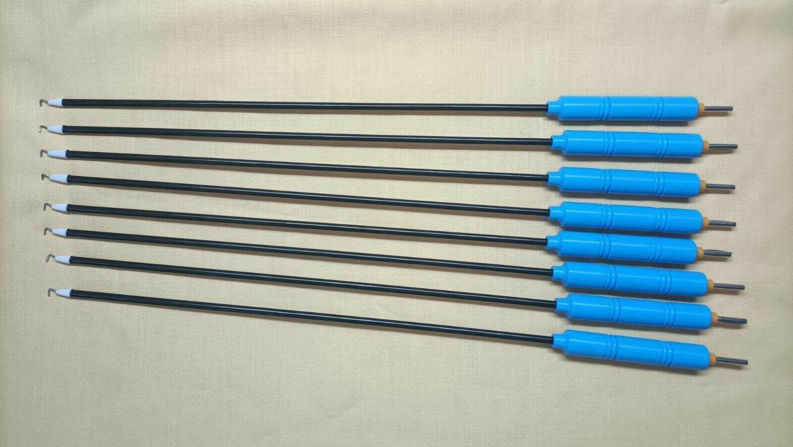 8pc Laparoscopic Monopolar L-hook Reusable 5mm X 330mm Best instruments
