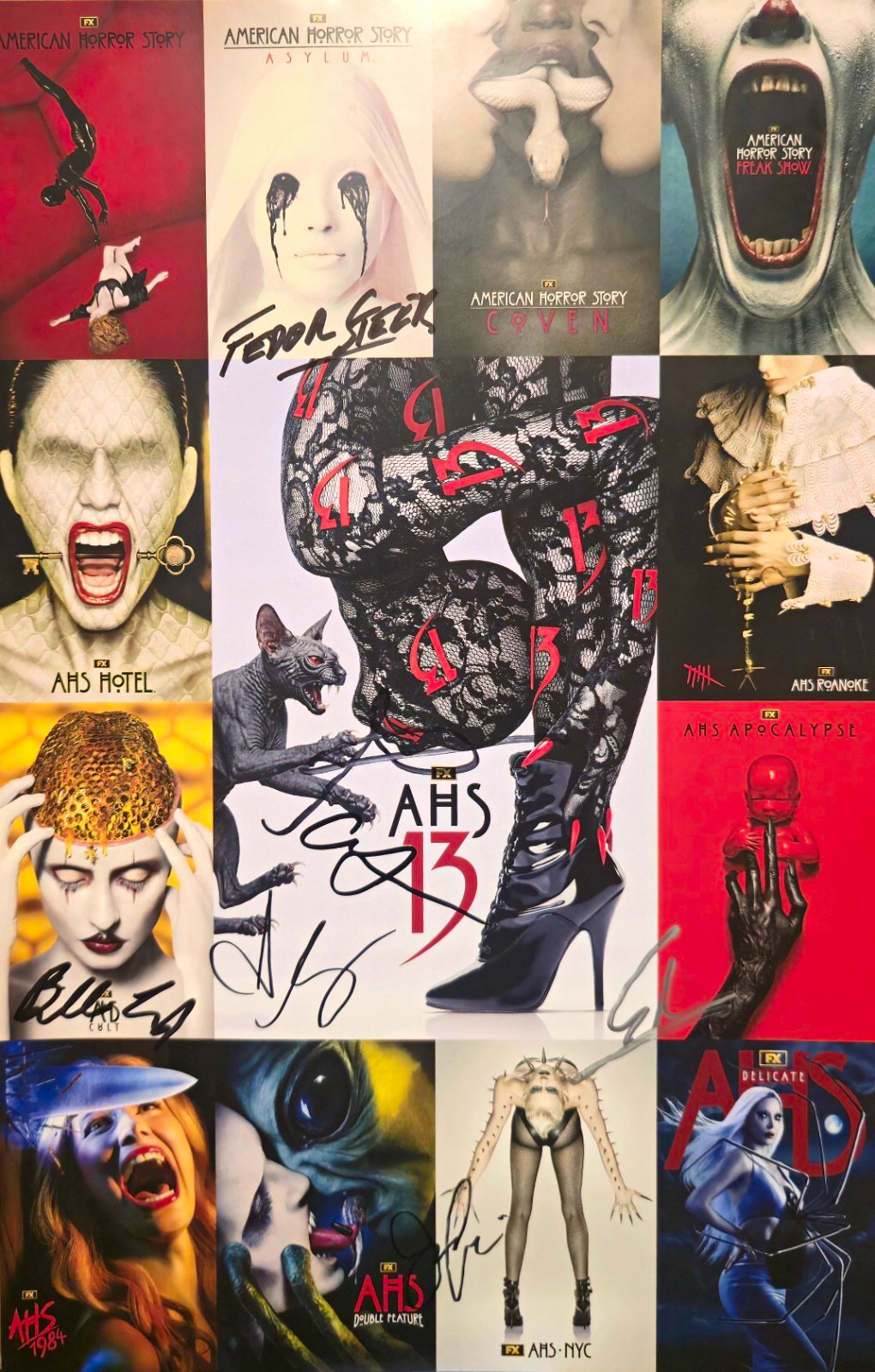 American Horror Story AHS 13 Poster 11x17 SIGNED BY CAST