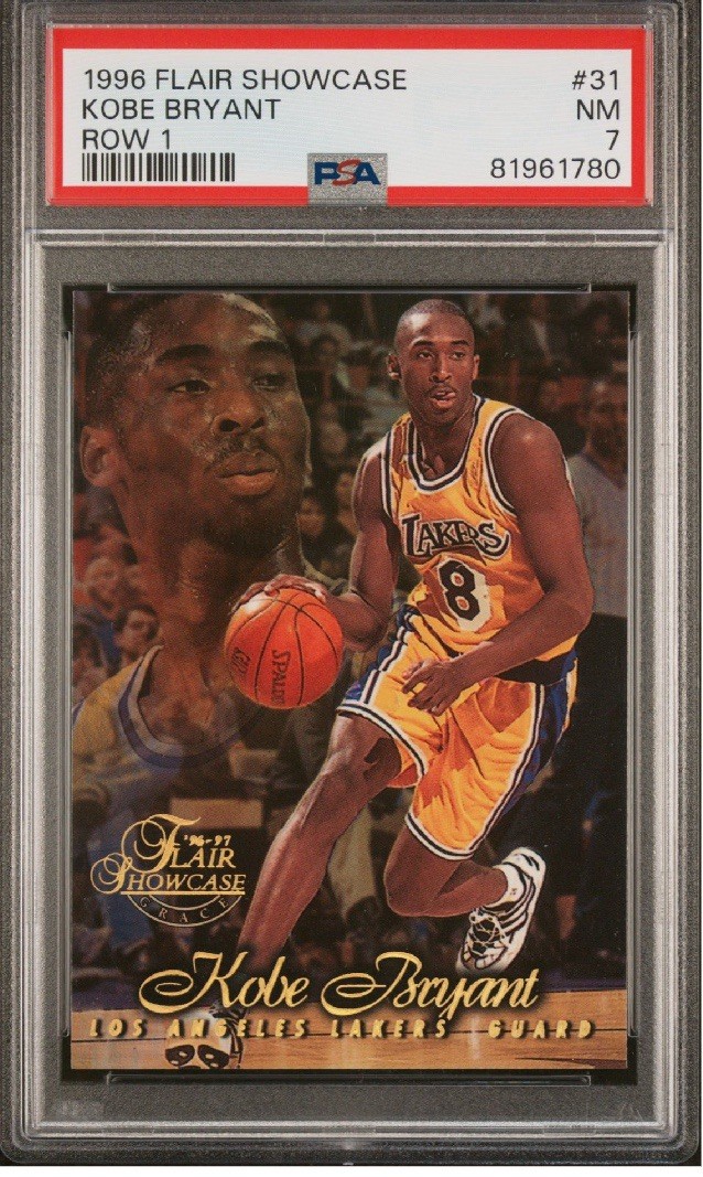 1996-97 Flair Showcase Kobe Bryant #31 Legacy Collection Row Rookie PSA GOAT HOF 1996-97 Flair Showcase Kobe Bryant #31 Legacy Collection Row Rookie PSA GOAT HOF