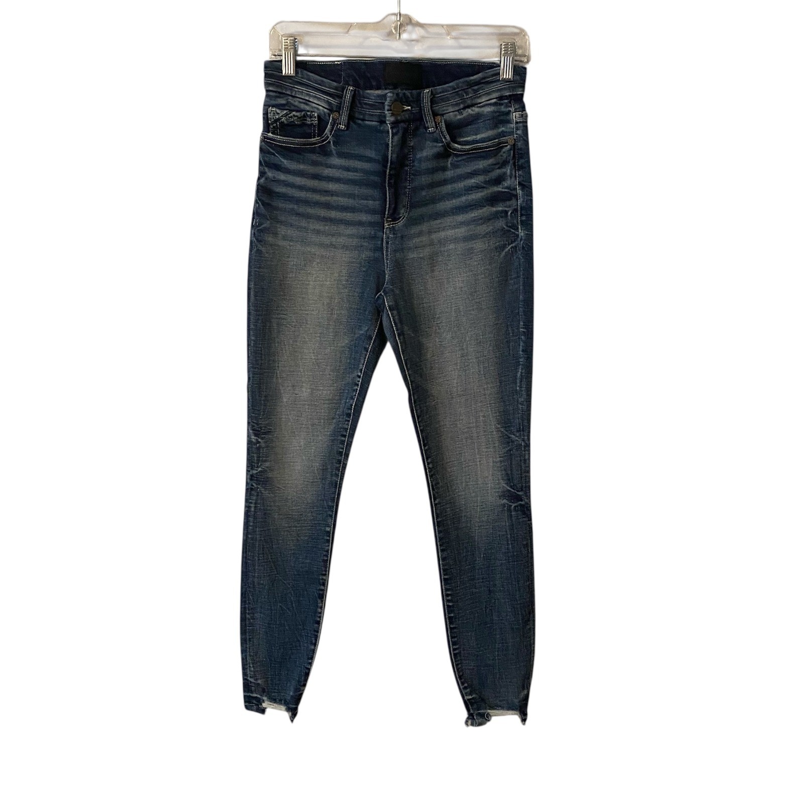 Buckle Black Fit No 75 Ankle Skinny Jeans Blue Denim Women 26x27