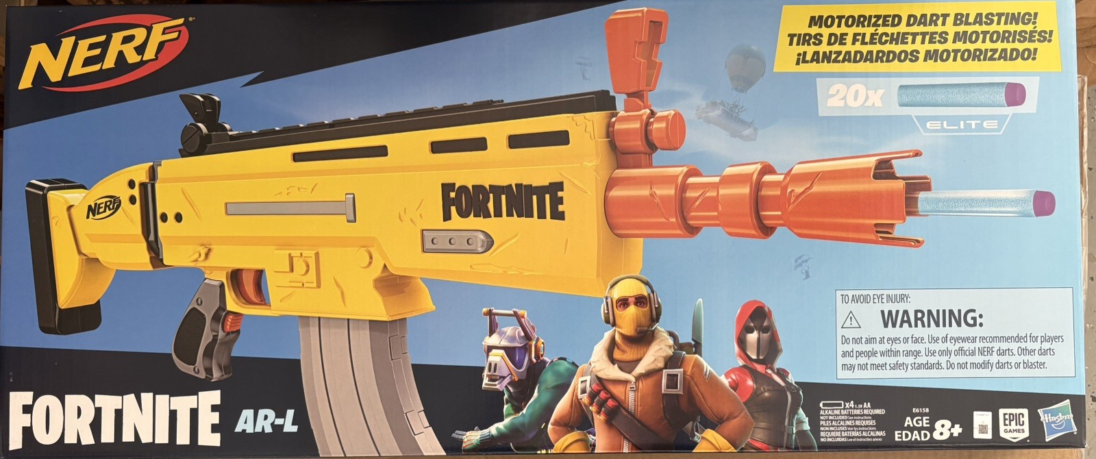 NERF E6158 Fortnite AR-L Elite Dart Blaster NERF E6158 Fortnite AR-L Elite Dart Blaster