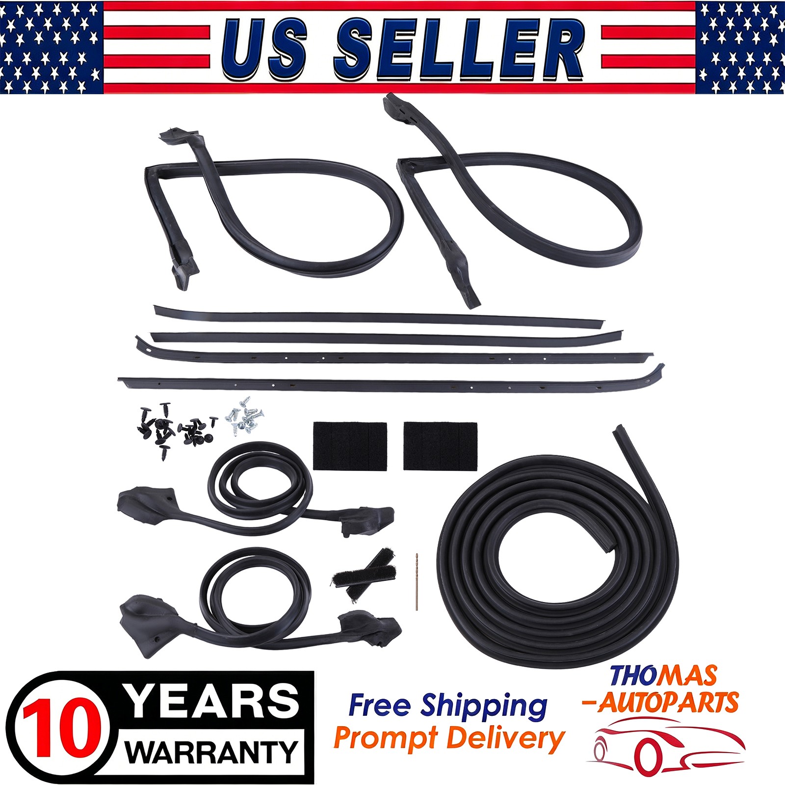 Full Weatherstrip Kit For 70-81 Chevy Camaro Pontiac Firebird Weather Strip Seal