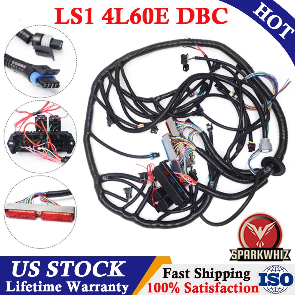 LS1- 4L60E Stand Alone Harness For LS SWAP 4.8 5.3 6.0 97-06 Drive by Cable DBC