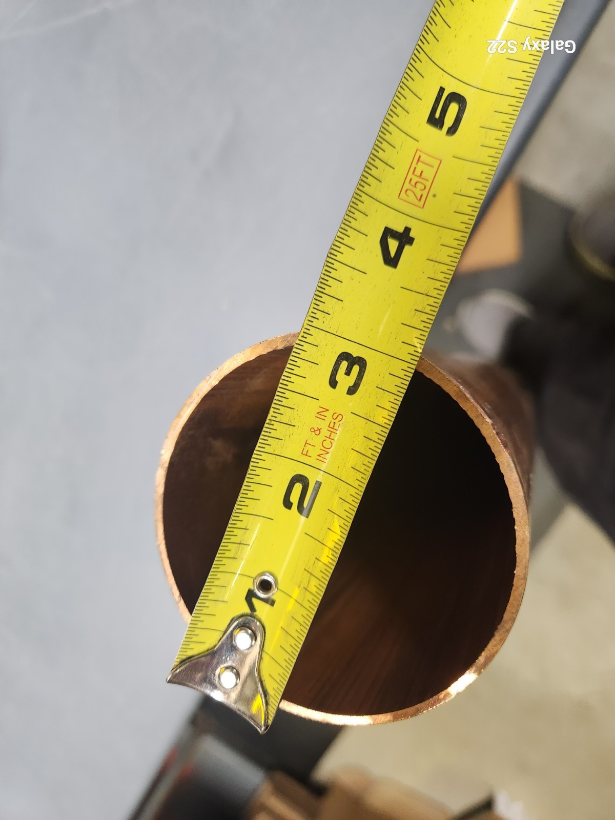COPPER Tube 3 inch Diameter pipe . Sold in 1 Foot Custom Lengths COPPER Tube 3 inch Diameter pipe . Sold in 1 Foot Custom Lengths