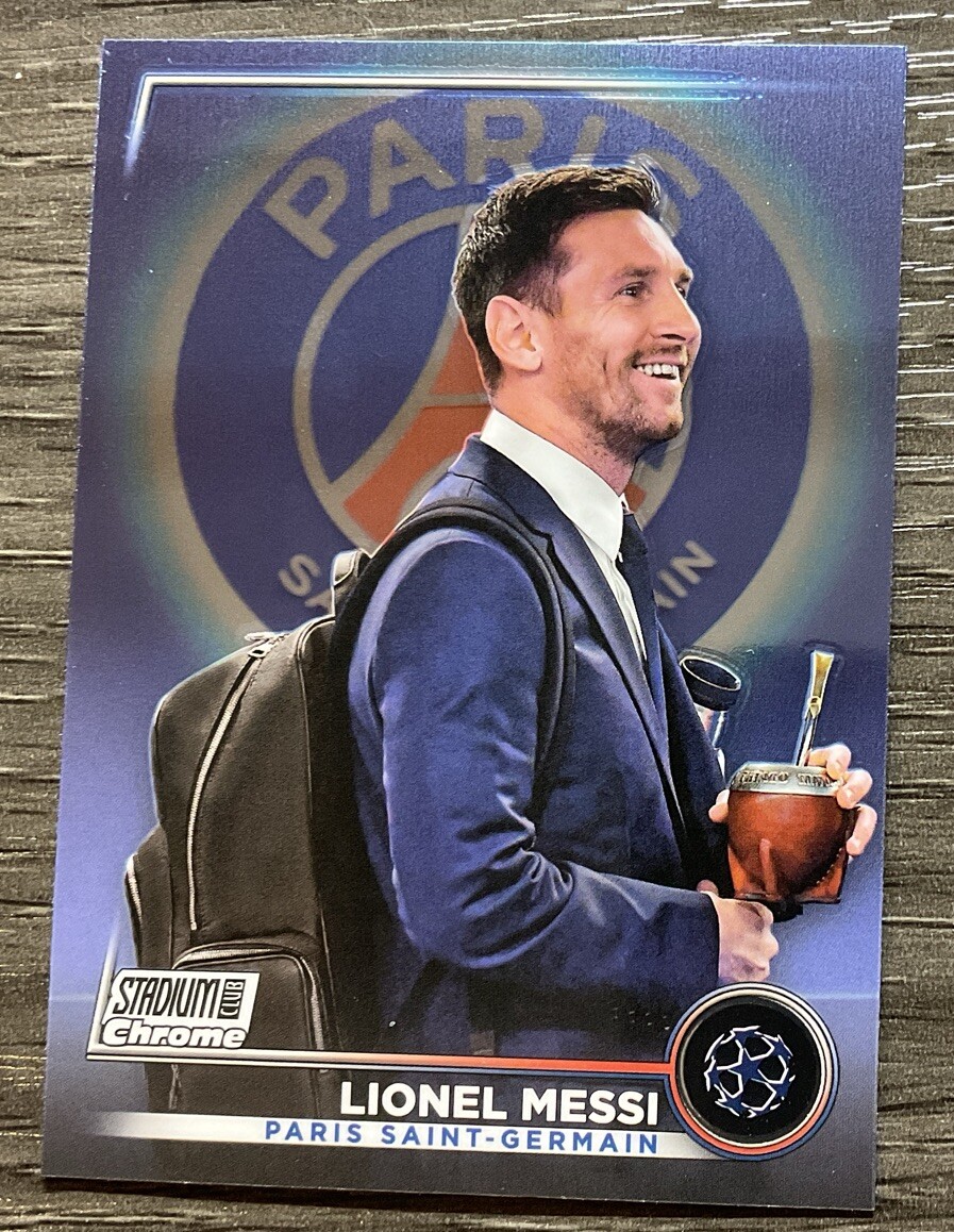 2022-23 Topps Stadium Club Chrome UEFA Soccer Lionel Messi #80 PSG