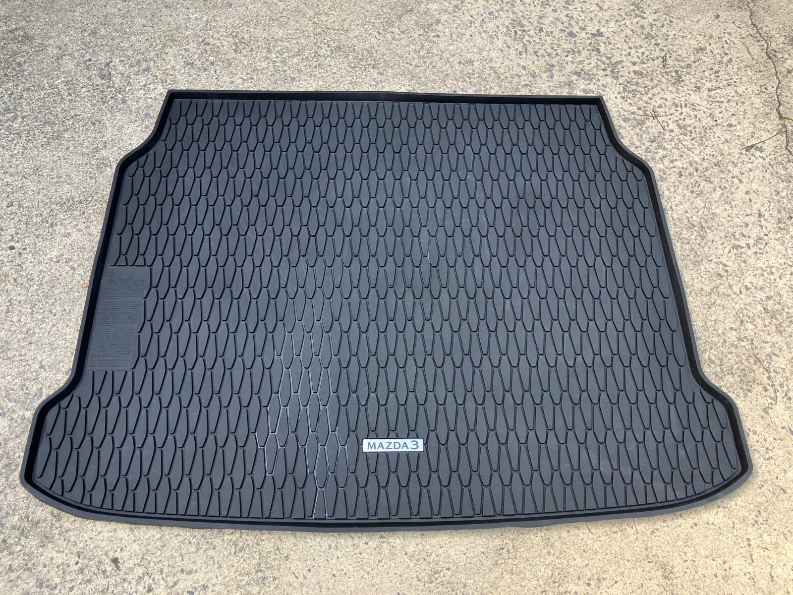 2019-2026 MAZDA 3 HATCHBACK RUBBER CARGO TRAY OEM BCKNV0360A EXCL CONDITION