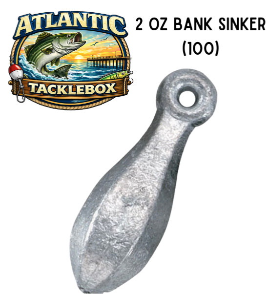 2oz Bank Sinkers (100 Count) [FREE SHIPPING]