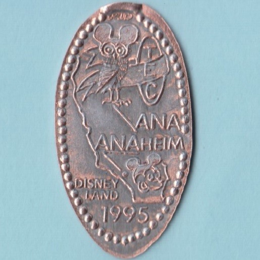 Z. ANA TEC Anaheim 1995 ~ Disneyland ~ Mickey & Owl With Mouse Ears ~ California
