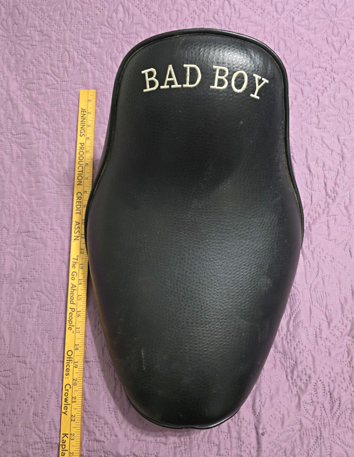 Vintage Harley Davidson 1997 BAD BOY Black Leather Seat