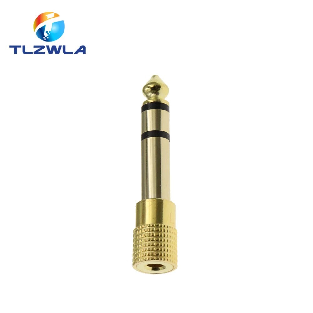 TRS Stereo Audio Headphone Adapter 6.35mm 1/4