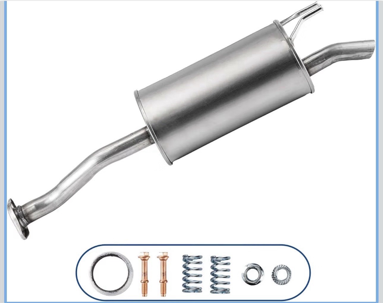 Stainless Steel Exhaust Muffler 2012-2015 Honda Civic 1.8L/1.5L(Hybrid) HC09 NEW Stainless Steel Exhaust Muffler 2012-2015 Honda Civic 1.8L/1.5L(Hybrid) HC09 NEW