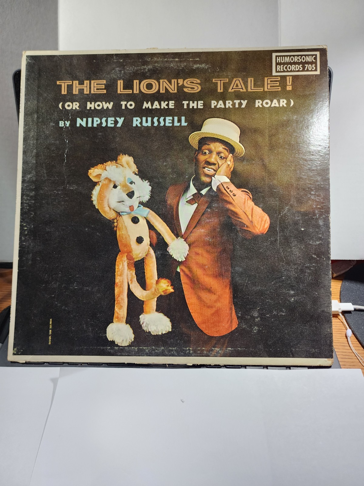comedian NIPSEY RUSSELL The Lion\'s Tale 1960-Humorsonic Records NR 705 VG R35 comedian NIPSEY RUSSELL The Lion\'s Tale 1960-Humorsonic Records NR 705 VG R35