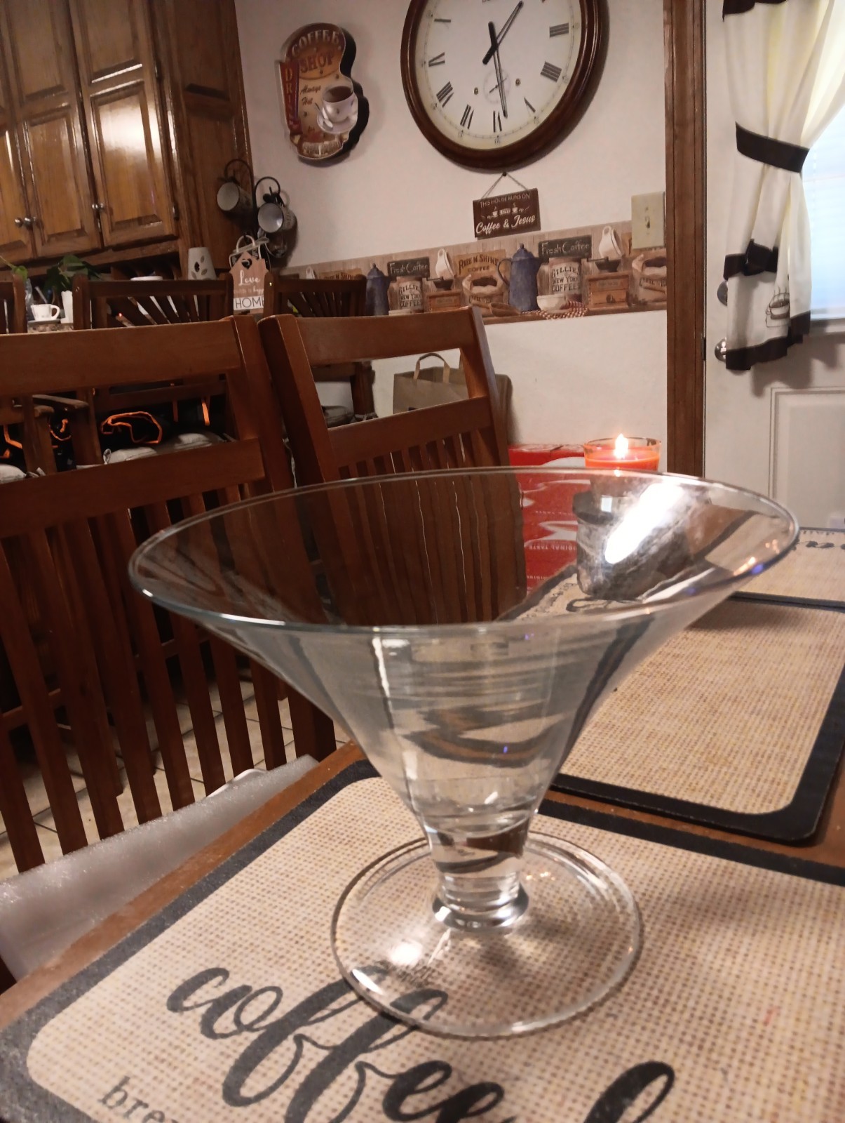 Southern Living At Home Glass Astoria Trumpet Large Flared Stuben Vase Bowl EXLT Southern Living At Home Glass Astoria Trumpet Large Flared Stuben Vase Bowl EXLT