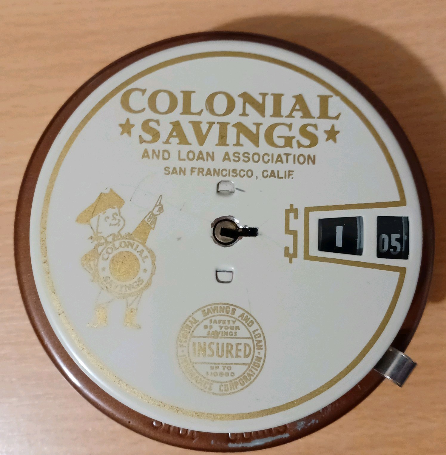 Vintage Add O Bank Colonial Savings San Francisco No Key 