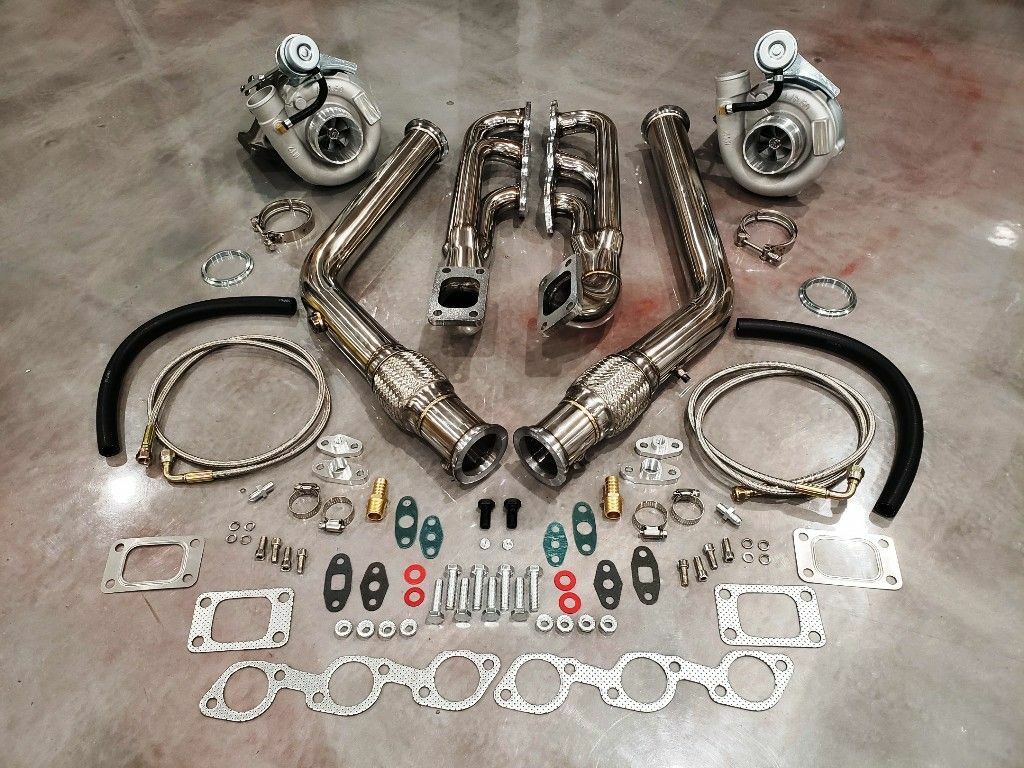 FOR 94-04 Ford Mustang TWIN TURBO T3T4 Turbocharger Kit 3.8 V6 Custom Built PONY FOR 94-04 Ford Mustang TWIN TURBO T3T4 Turbocharger Kit 3.8 V6 Custom Built PONY