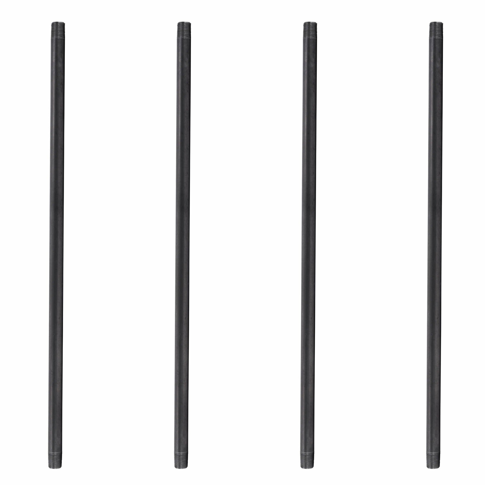 3/4 in. X 60 in. Black Pipe 4 Pack