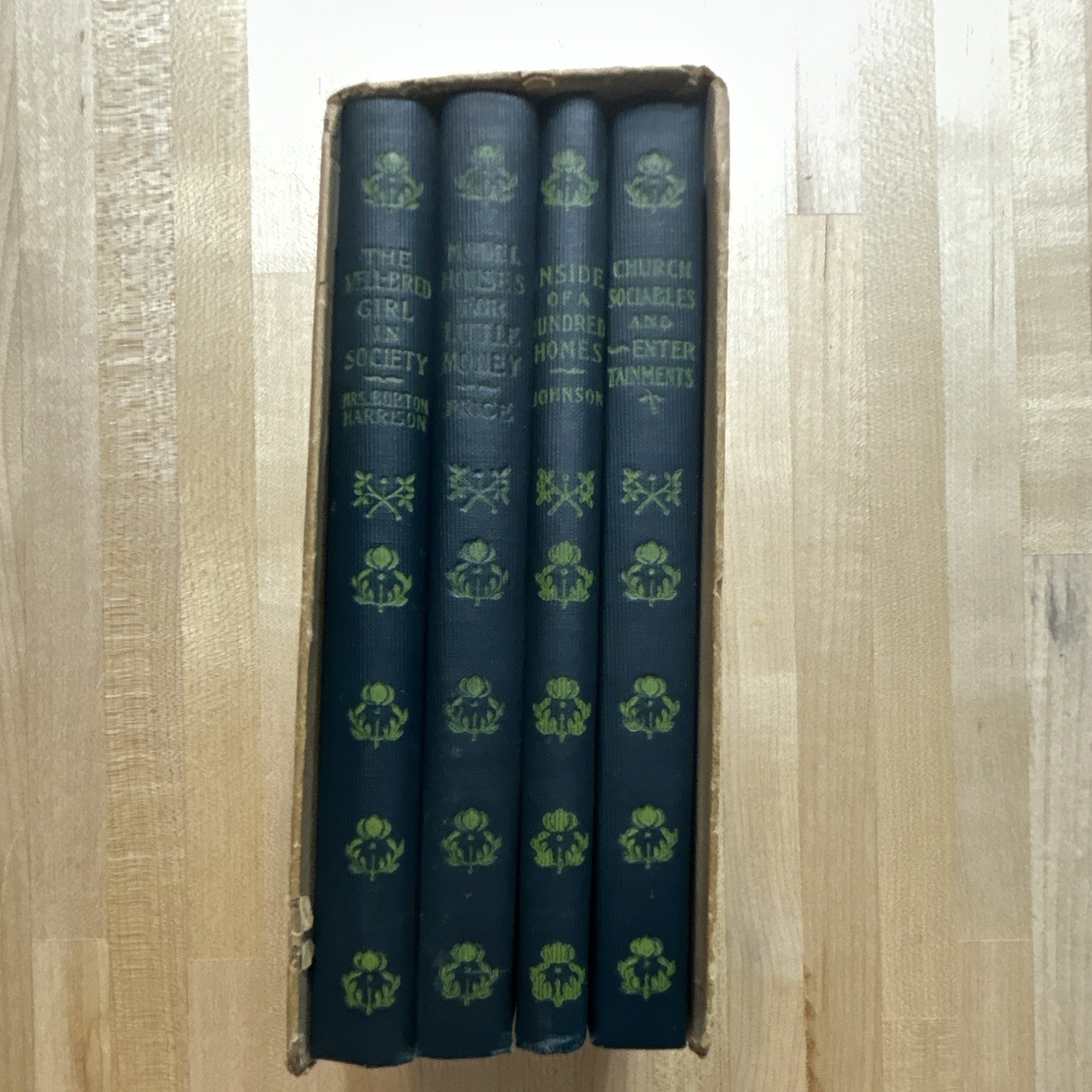 Rare 1904 Antique Ladies Home Journal Book Set 4v Success Magazine SlipcasePromo