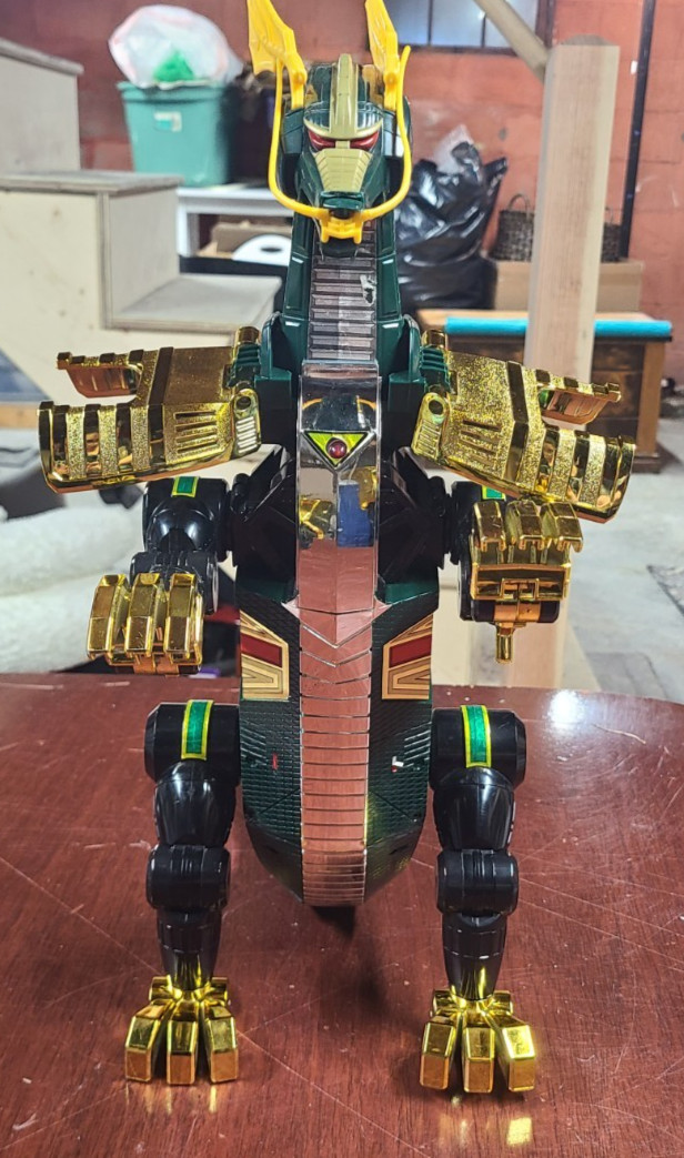 Power Rangers SERPENTERA Lord Zedd\'s Power Zord Complete 1995 Vintage Damaged Power Rangers SERPENTERA Lord Zedd\'s Power Zord Complete 1995 Vintage Damaged