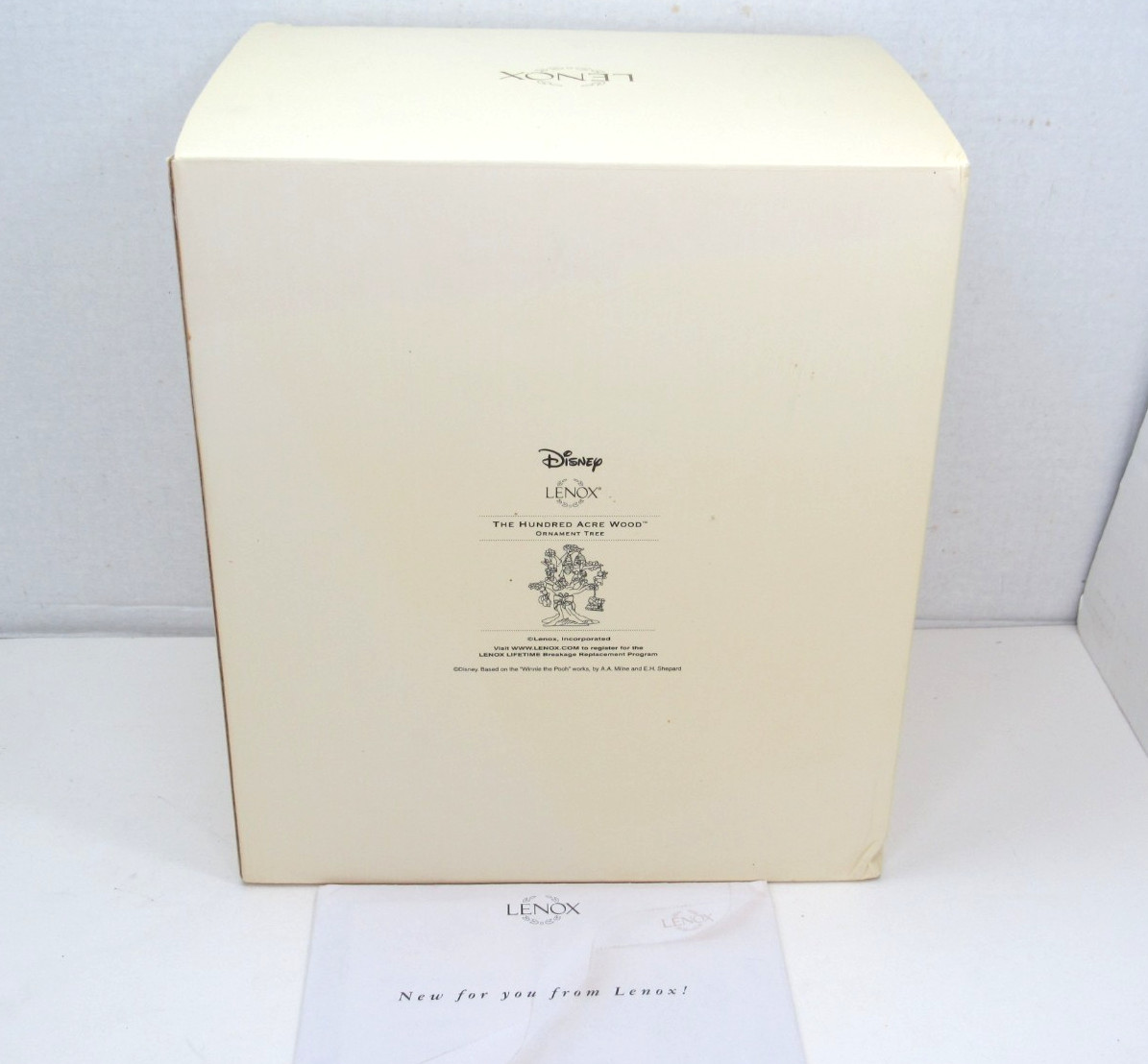 RARE Vtg Lenox Disney Winnie the Pooh Hundred Acre Wood Christmas Ornament Tree
