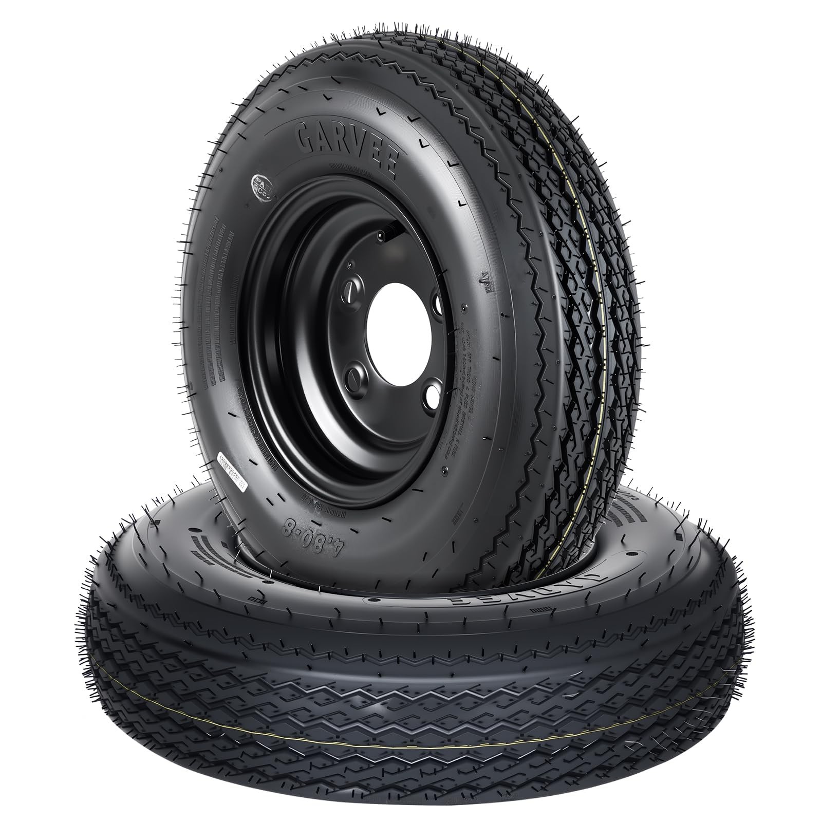 Garvee 2-Pack 4.80-8 4.80x8 Trailer Tires with 8