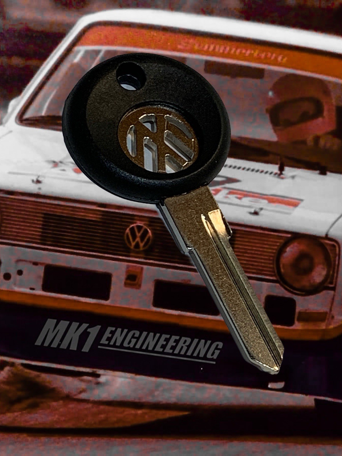 VW MK1 Logo Key Blank - HV/VB - VW MK1 Logo Key Blank - HV/VB -