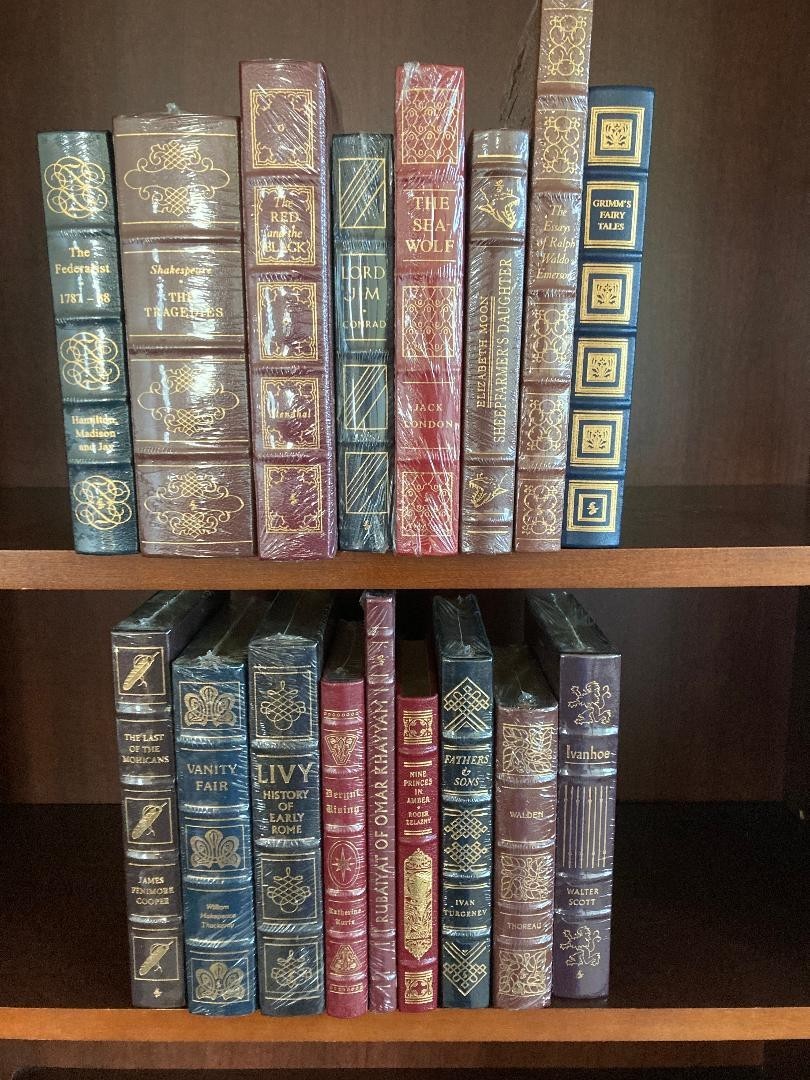 Lot of 17 Easton Press Books