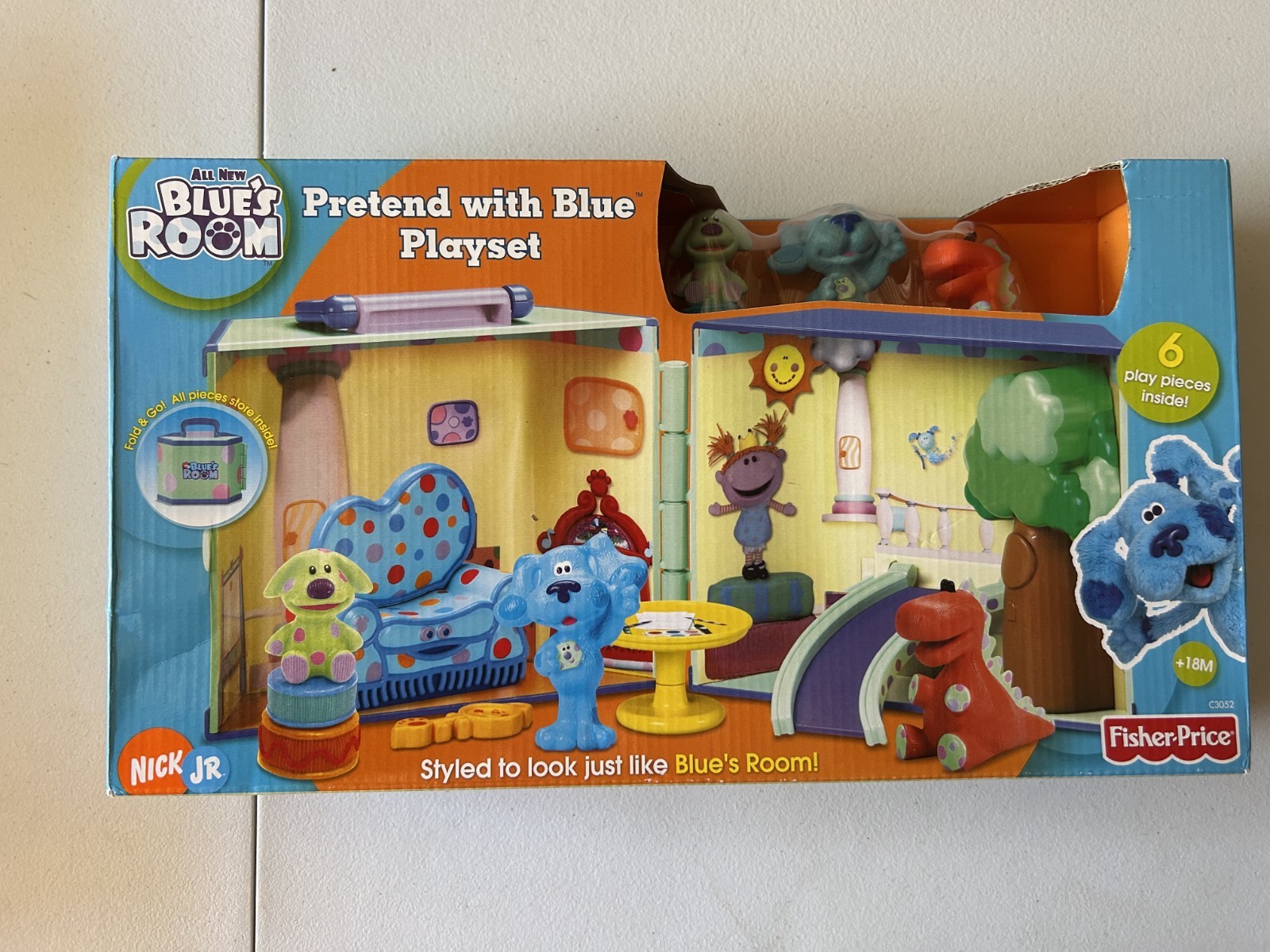 Fisher Price Nick Jr Blue’s Room Pretend With Blue Playset