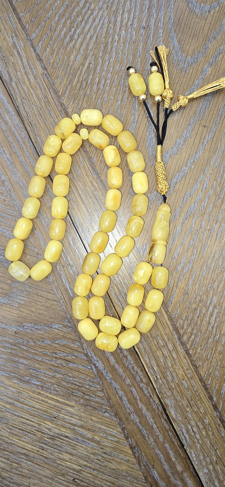 Baltic Amber Tasbih Rosary Prayer Beads مسباح كهرب بلطيقي حر ٤٥ خرزة Baltic Amber Tasbih Rosary Prayer Beads مسباح كهرب بلطيقي حر ٤٥ خرزة